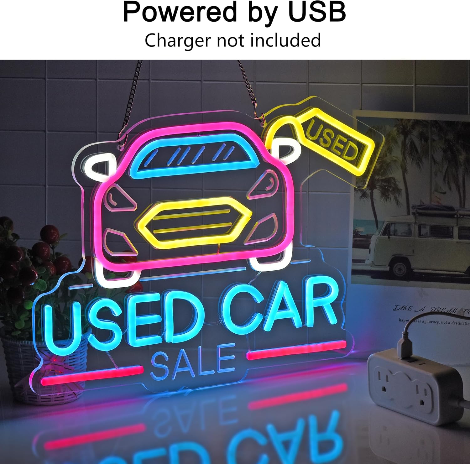 Letreiro Neon LED USB para Ven - Auto Repair Shop For Sale avaliação e preço
