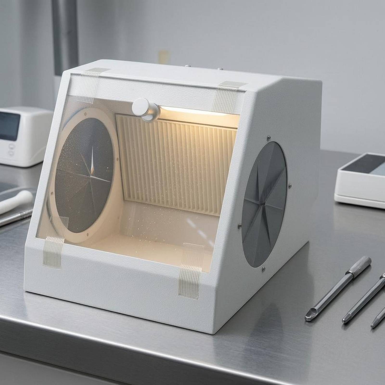 Caixa de Jateamento Clínico co - Sandblaster Cabinet avaliação e preço